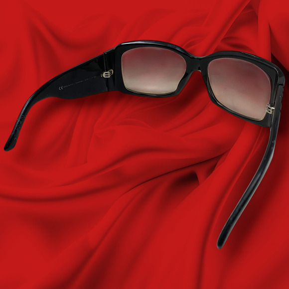 Y2K Christian Dior Diorrain 1 Sunglasses Italy Black Oversized PARTS REPAIR READ main image 12
